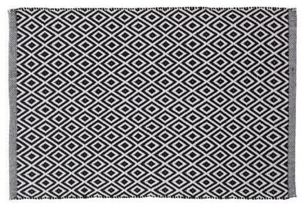 Sealskin Trellis Badmat 60 x 90 cm Wit, Zwart
