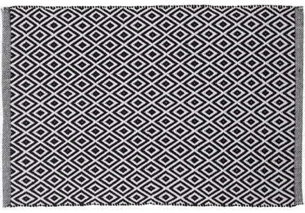 Sealskin Trellis Badmat 60 x 90 cm Wit, Zwart