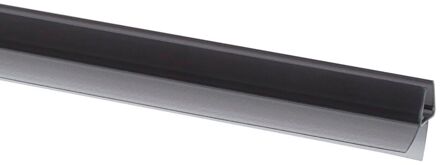 Sealskin Universeel Horizontaal Afdichtprofiel 6/8mm, 1 Meter Transparant Zwart