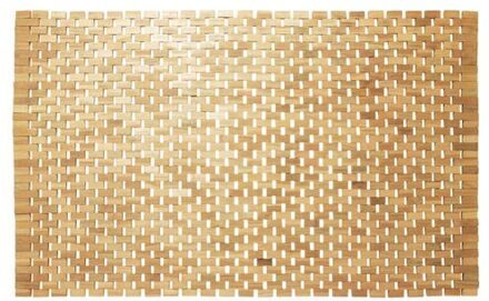 Sealskin Woodblock Badmat - 52 x 90 cm - Bruin