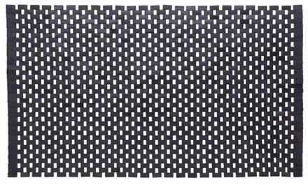 Sealskin Woodblock Badmat - 52 x 90 cm - Zwart