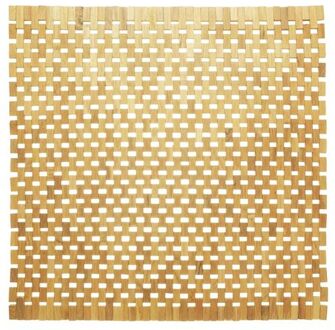 Sealskin Woodblock Badmat - 60 x 60 cm - Bruin