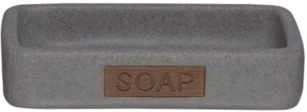 Sealskin zeepschaal Pierra - Polyresin - Grijs