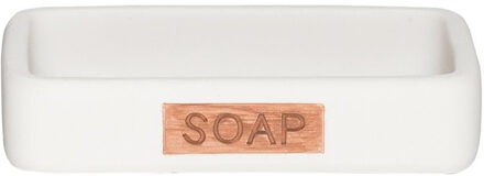 Sealskin zeepschaal Pierra - Polyresin - Wit