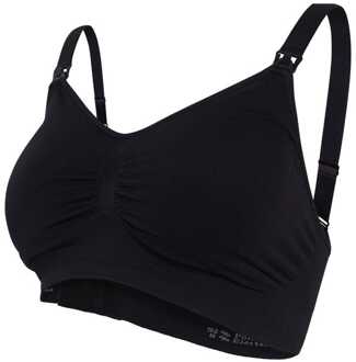 Seamless Padded Voedingsbh Zwart-M