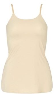 Seamless Slip Top Beige,Zwart - S/M,L/XL,M/L