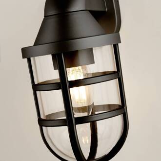 Searchlight Buitenwandlamp X Seaside, zwart, IP44