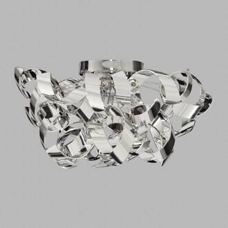 Searchlight Chroomkleurige lamp Curls in gekruld ontwerp