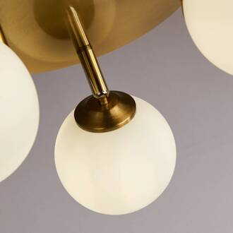 Searchlight Crosby plafondlamp, goud / wit goud, wit