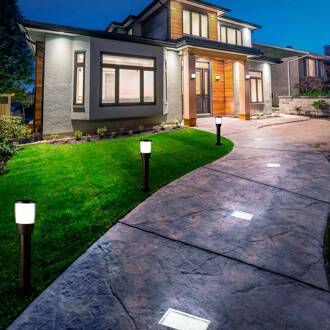 Searchlight Grondspot inbouwlamp Walkover, IP68 15x15cm duidelijk