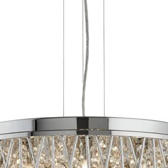 Searchlight Hanglamp Elise, 1-lamp 7 x G9 chroom, helder