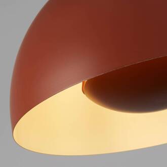 Searchlight Hanglamp Mars, donkeroranje, Ø 40 cm, staal bruin-oranje