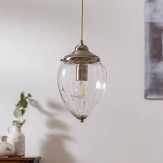 Searchlight Hanglamp Pineapple, messing antiek antiek-messing, helder