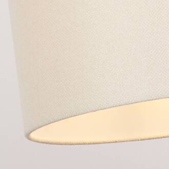 Searchlight Hanglamp Rayna, Ø 30 cm, wit, linnen, E27 crème, wit