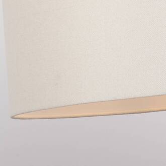 Searchlight Hanglamp Rayna, Ø 50 cm, wit, linnen, E27 crème, wit