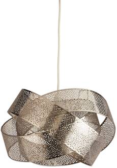 Searchlight Hanglamp Steffi, grijs, metaal, Ø 35 cm, E27 zilver