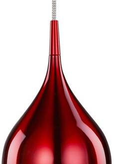 Searchlight Hanglamp Vibrant Ø 12cm, rood
