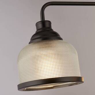 Searchlight Highworth hanglamp, 3-lamps, decentraal zwart, helder