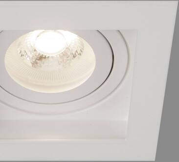 Searchlight Inbouwlamp Grid One, wit, 10 x 10 cm, aluminium, GU10