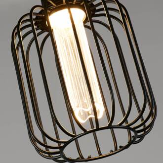 Searchlight LED Deco Cilinder E27 4,5W 2.700K zwarte metalen stutten