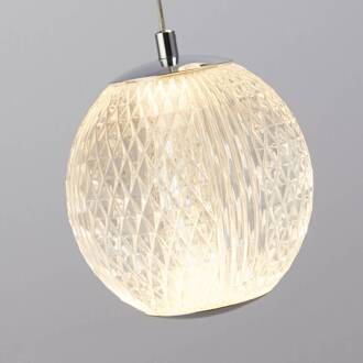 Searchlight LED hanglamp Allure, chroom, rond, 5-lamps chroom, helder