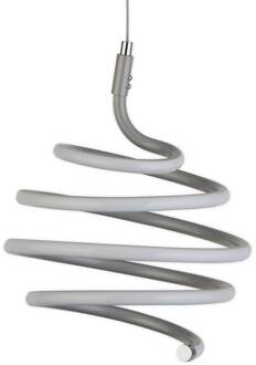 Searchlight LED hanglamp Swirl in vorm van een spiraal grijs, wit