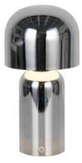 Searchlight LED tafellamp Niko, chroomkleurig, hoogte 26 cm, metaal