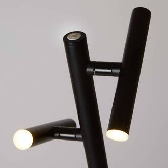 Searchlight LED vloerlamp 10460BK, zwart, hoogte 127 cm, CCT 2-lamps zwart mat