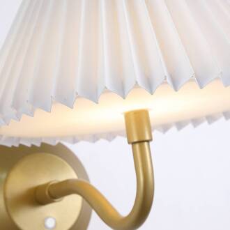 Searchlight LED wandlamp op batterijen DANISH, uitsteeklengte 25 cm, goudkleurig metaal goud, wit