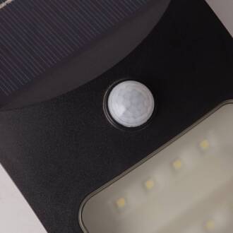 Searchlight LED-zonne-wandlamp 67420BK-PIR, bewegingsmelder zwart