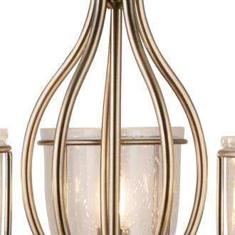 Searchlight SILHOUETTE klassieke hanglamp, 5-lichts Oud messing, helder