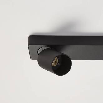 Searchlight Spot plafondlamp, zwart, 2-lamps, aluminium, GU10