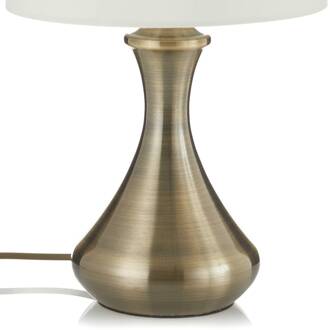 Searchlight Tafellamp touch 2750, antiek messing antiek-messing, wit