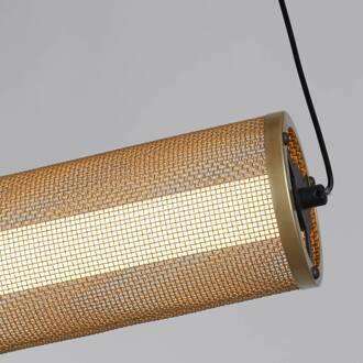 Searchlight Thread LED hanglamp, goudkleurig, dimbaar in 3 stappen, staal goudkleurig, wit, zwart