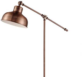 Searchlight Vloerlamp Macbeth van metaal in trendy koper antiek koper
