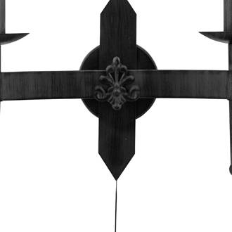 Searchlight Wandlamp Cartwheel II, 2-lamps zwart