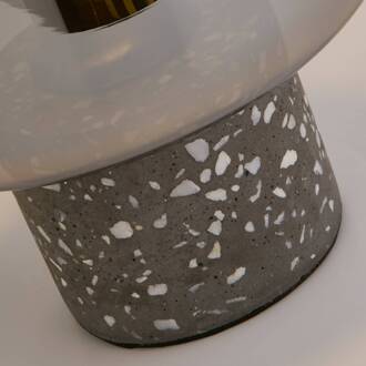Searchlight X Vessel tafellamp, grijs / rookgrijs, beton, glas grijs, rookgrijs