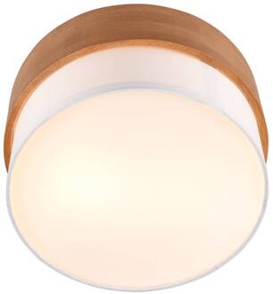 Seasons plafondlamp, hout/wit Ø 30 cm bruin, wit