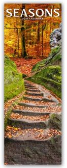 Seasons Slim Calendar 2025 Slimline Calendar - 12 Month - Slimline-Kalender (Browntrout) - Avonside Publishing Ltd