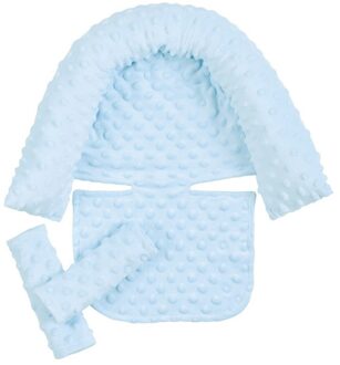Seat Belt Strap Covers Baby Verpleging Kussen Pasgeboren Slaap Ondersteuning Concave Cartoon Kussen Gedrukt Vormgeven Kussen Voorkomen lucht blauw