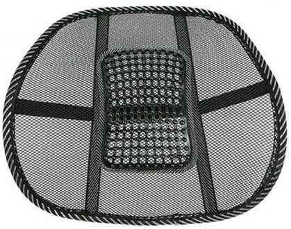 Seat Massage Terug Kussen Black Mesh Lumbale Terug Brace Ergonomisch Desgin Ondersteuning Kussen Cool Voor Office Home Auto Seat stoel