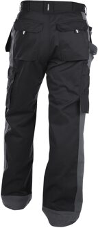 Seattle multizakkenbroek met kniezakken Zwart/Grijs 300gr maat 64