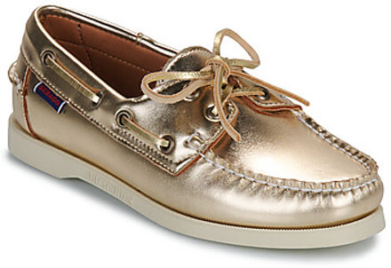 Sebago Bootschoenen Sebago DOCKSIDES PORTLAND MET W" Goud - 36,37,38,39,40,41