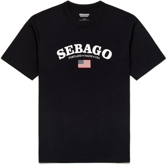 Sebago T-Shirts Sebago , Blue , Heren - L