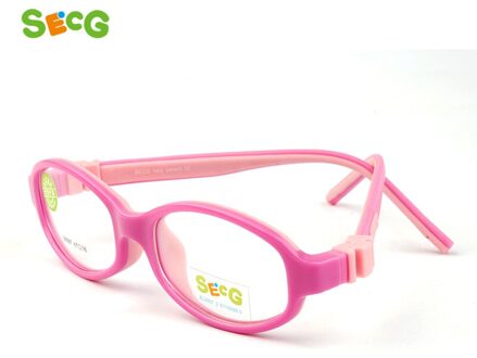 SECG Afneembare Solid Baby Kids Optische Brilmonturen Bijziendheid Dioptrie Zachte Flexibele Kinderen Frames Lunette C33