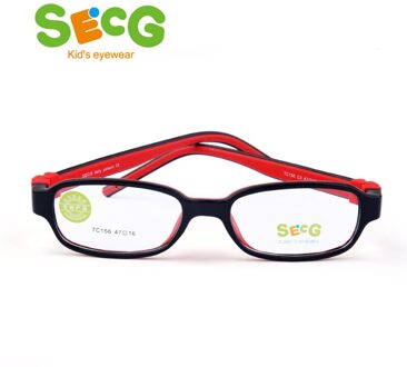SECG Vierkante Afneembare Zachte Kids Brilmontuur Flexibele Studenten Effen Siliconen Kinderen Bril Optische Brillen Lunette C3