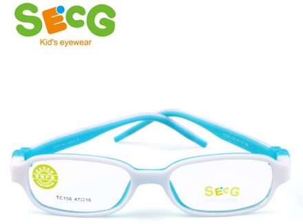 SECG Vierkante Afneembare Zachte Kids Brilmontuur Flexibele Studenten Effen Siliconen Kinderen Bril Optische Brillen Lunette C78
