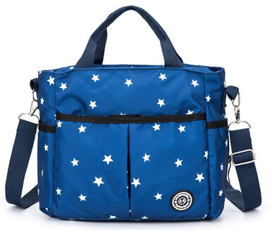 Seckindogan Luiers Zak Outdoor Mama Bag Voor Wandelwagen Grote Capaciteit Isolatie Verpleging Tas Polyester Luiertas Organizer donker blauw