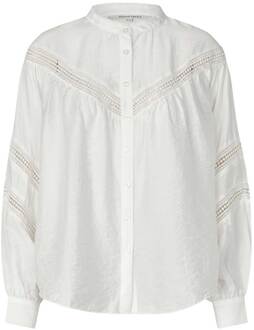 SECOND FEMALE Blouse met opengewerkte details Indy  naturel - XS,S,M,L,