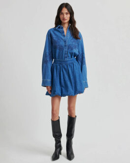 SECOND FEMALE Rok 60454 cornelia Blauw - M